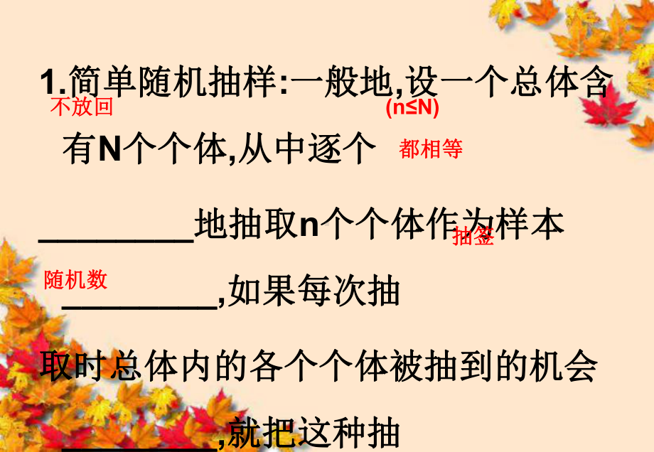 高一数学2-1-1简单随机抽样2课件新人教A版必.ppt_第3页