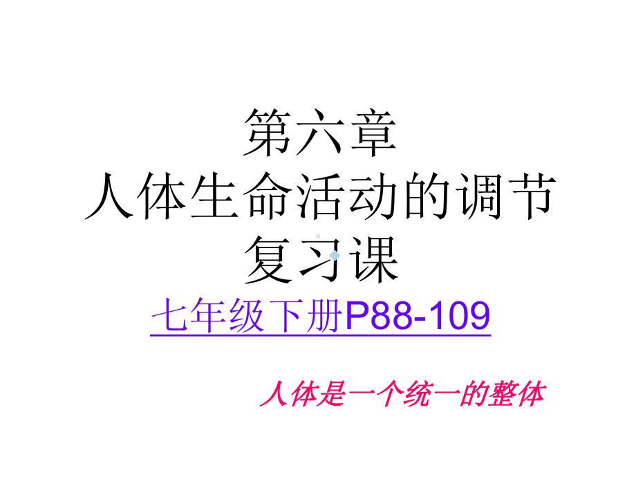 第六章人体生命活动的调节复习课件.ppt_第1页