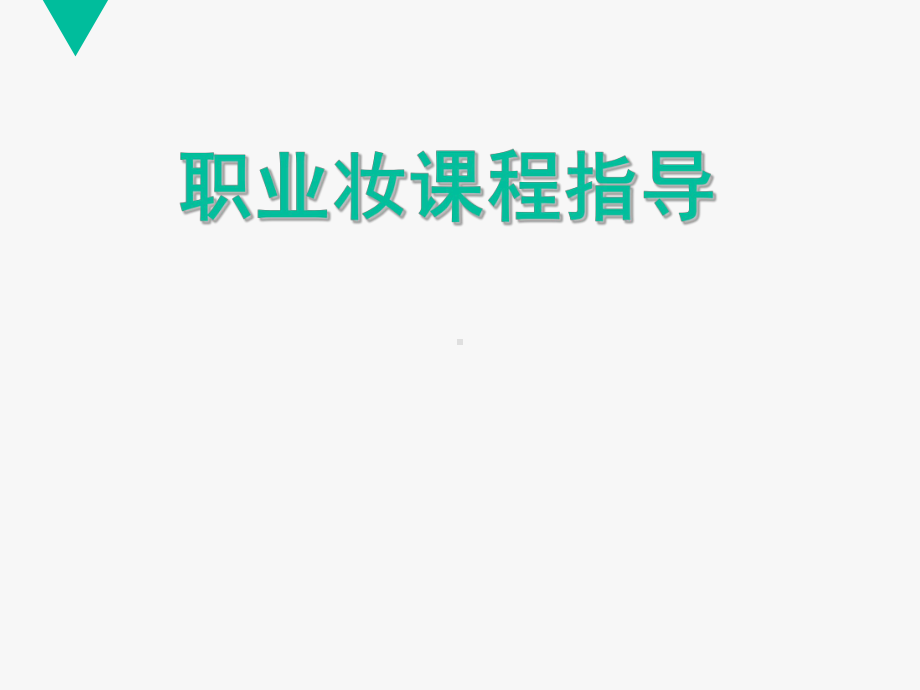 职业妆课程指导-ppt课件.ppt_第1页