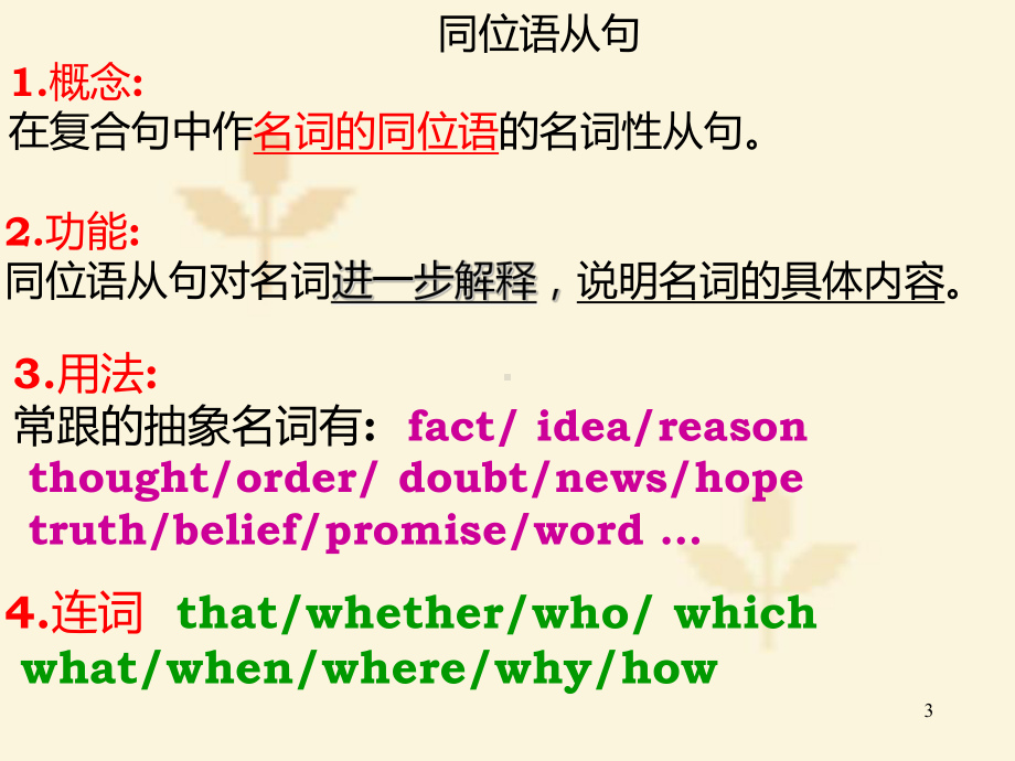 高中同位语从句PPT课件.ppt_第3页