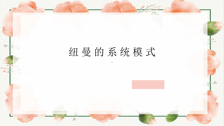 纽曼的系统模式!ppt课件.ppt_第1页