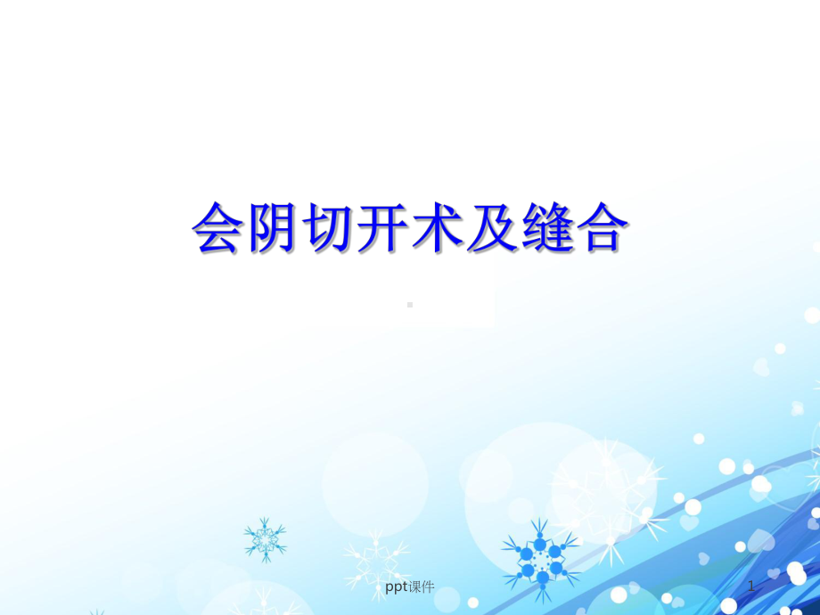 会阴切开术及缝合-ppt课件.ppt_第1页