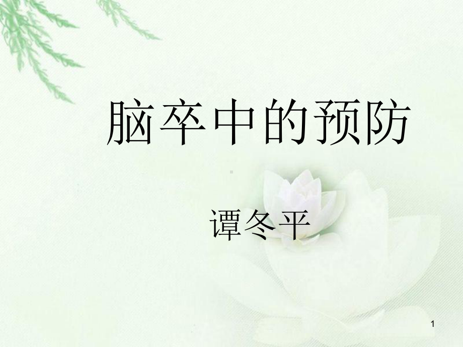 脑卒中的预防-ppt课件.ppt_第1页