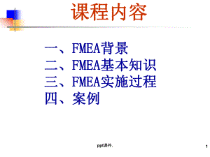 FMEA讲义典型案例运用ppt课件.ppt