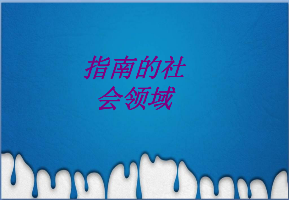 指南的社会领域PPT培训课件.ppt_第1页