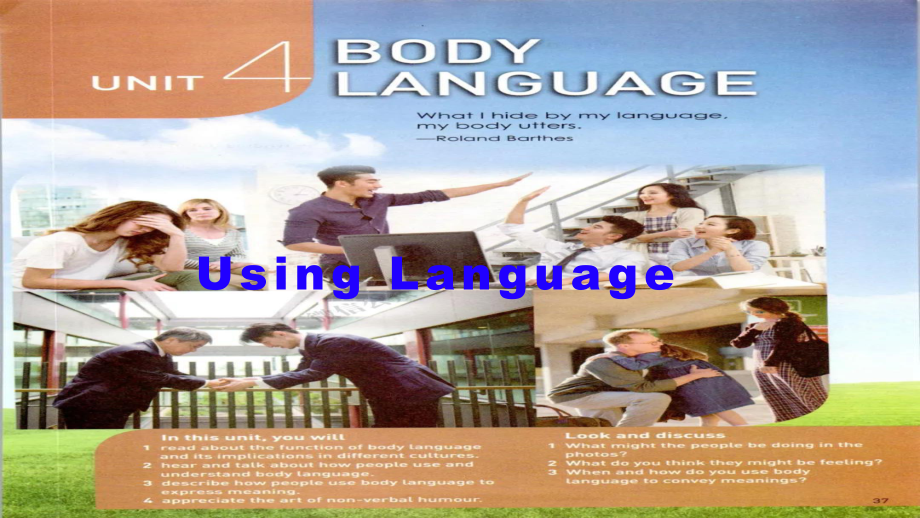 Unit 4 Body language Using language ppt课件-(2022新)人教版高中英语选择性必修第一册.pptx_第1页