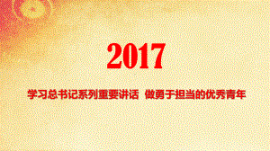 做勇于担当的优秀青年大学身青年干部学习培训ppt课件-副本.pptx