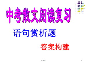 中考散文阅读复习：语句赏析题-ppt课件.ppt