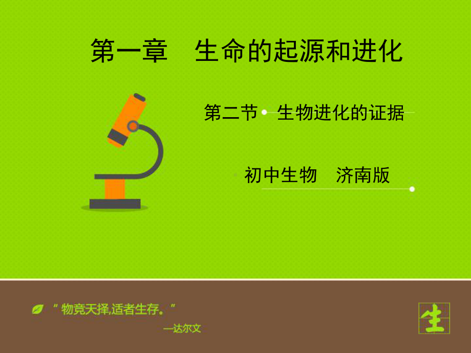 《生物进化的证据》课件.ppt_第1页