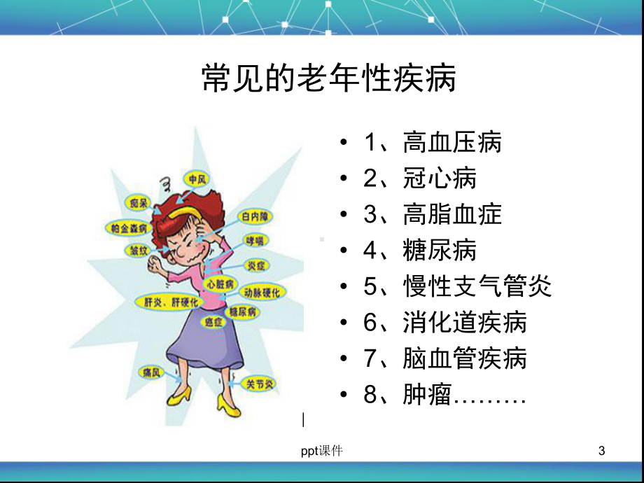 老年人常见疾病的保健与预防-ppt课件.ppt_第3页