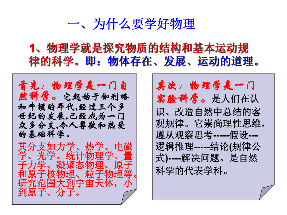 人教版高中物理必修一高中物理第一课PPT课件.ppt_第2页