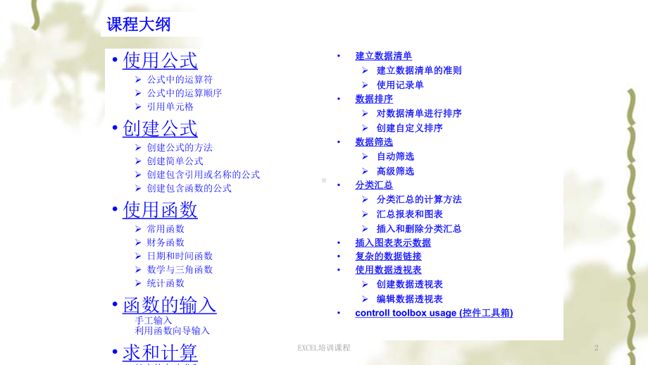 EXCEL培训课程ppt课件.ppt_第2页