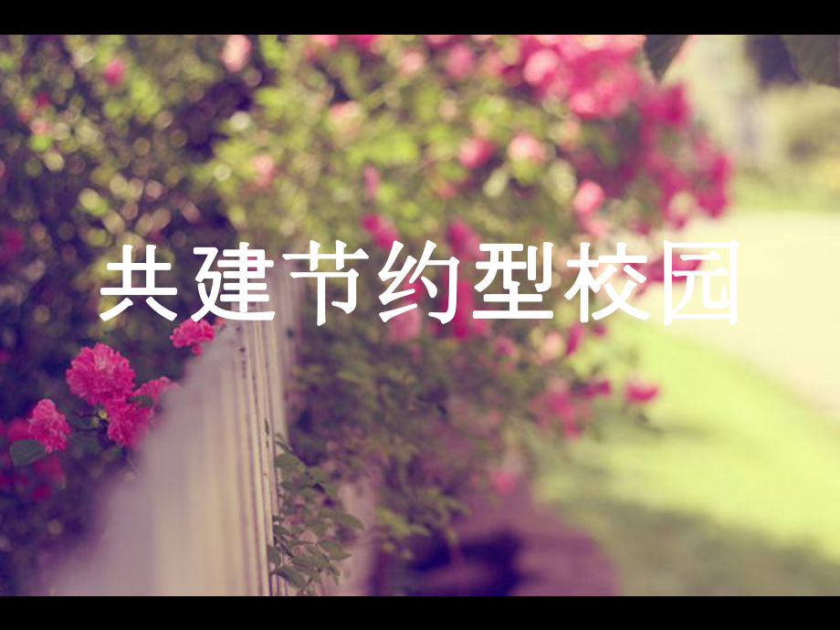 节约校园-主题班会课件.ppt_第1页