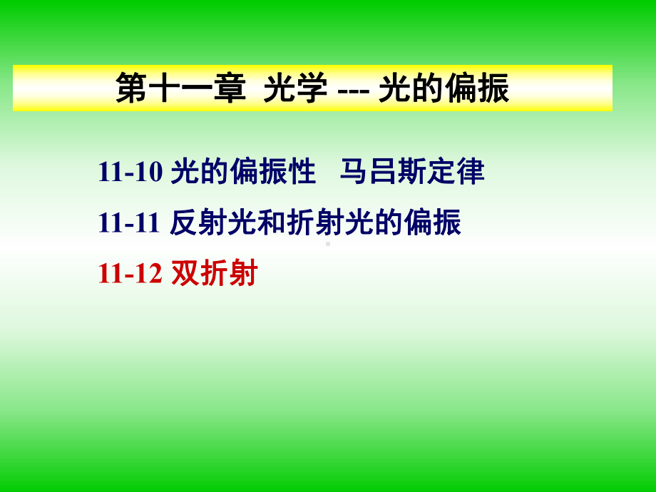 物理光学课件-11-12双折射.ppt_第1页