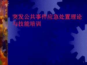 突发公共事件应急处置理论与技能培训ppt课件.ppt