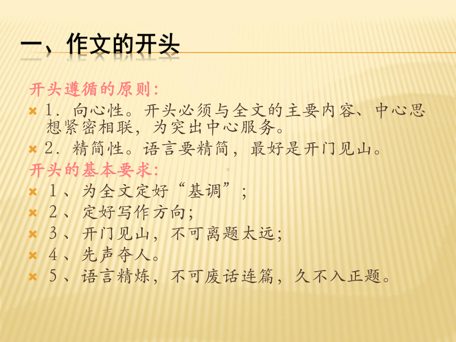 初中语文专题学习-《作文的开头和结尾》课件.ppt_第2页