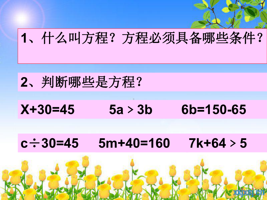 人教版五年级数学《解方程》PPT课件.ppt_第2页