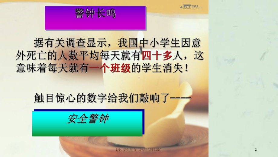 校园安全教育主题班会PPT课件课件.ppt_第3页