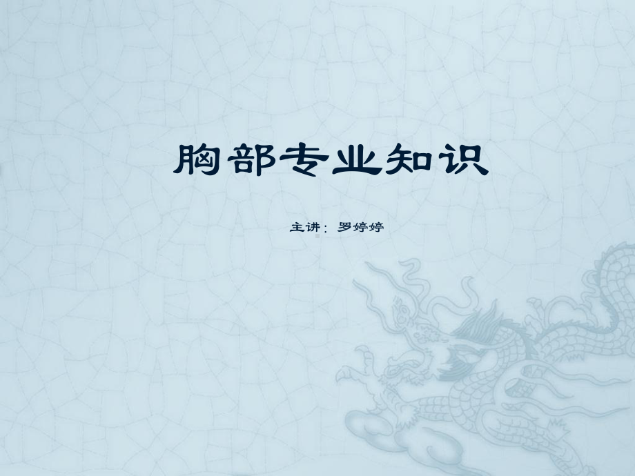 胸部专业知识培训课件..ppt_第1页