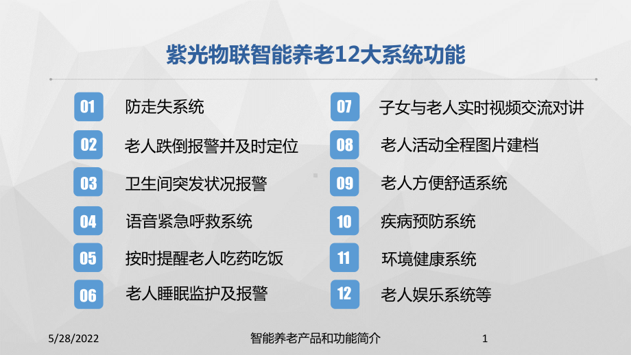 智能养老产品和功能简介培训课件.ppt_第1页