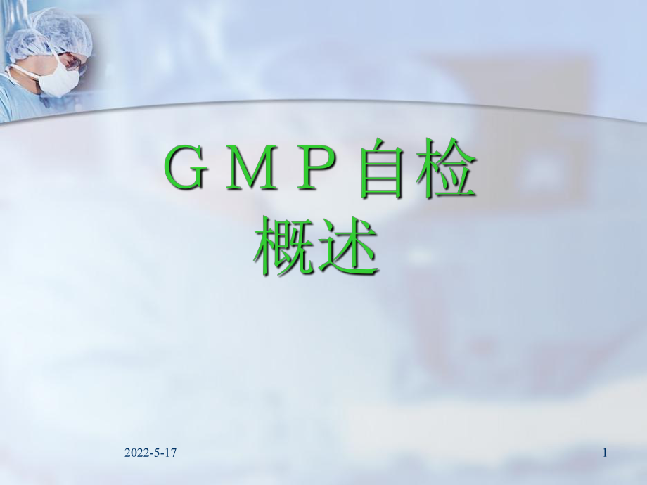 GMP自检概述-PPT课件.ppt_第1页