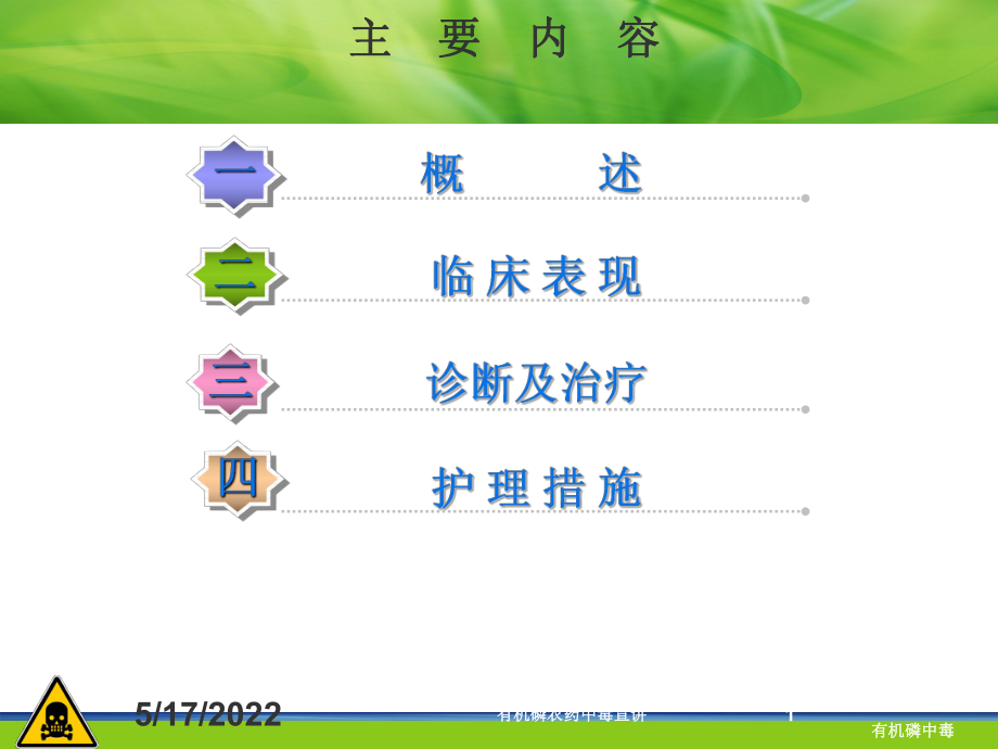 有机磷农药中毒宣讲培训课件.ppt_第1页