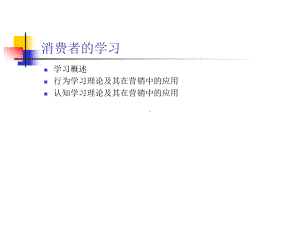 消费者的学习PPT课件.ppt