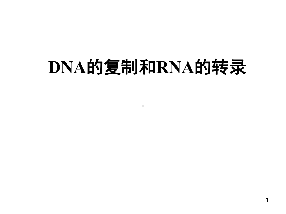 DNA复制和RNA转录-PPT课件.ppt_第1页