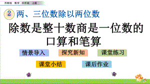 苏教版四年级数学上2.1除数是整十数商是一位数的口算和笔算课件.pptx