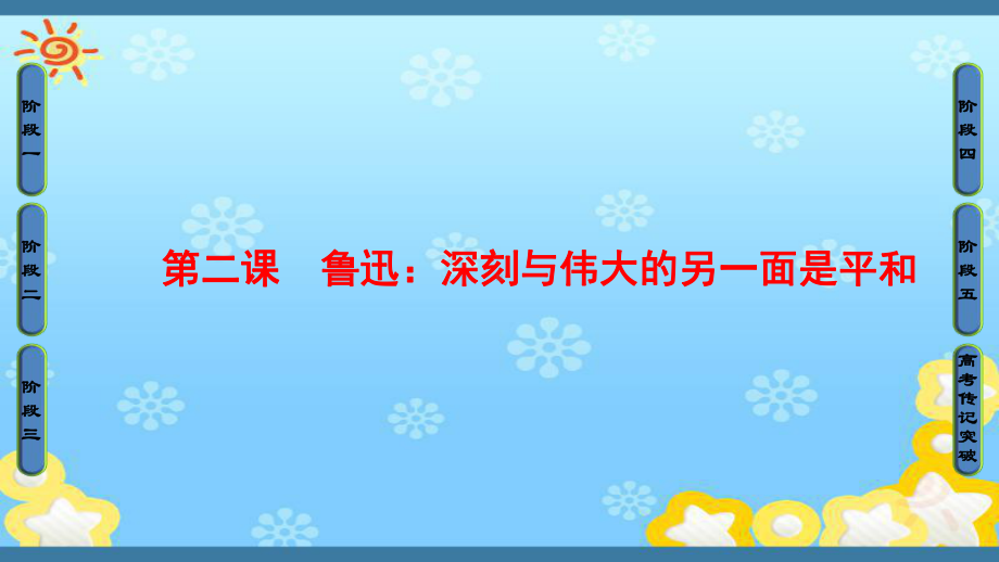 高中语文人教版选修中外传记作品选读课件-第2课-鲁迅：深刻与伟大的另一面是平和.ppt_第1页