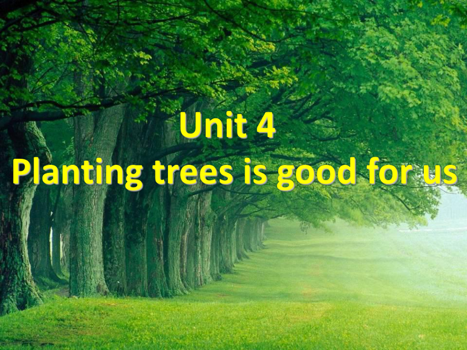 六年级英语下册Unit4《Plantingtreesisgoodforus》-优秀课件6(新版)湘少版.ppt（无音视频）_第1页