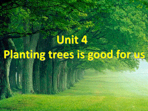 六年级英语下册Unit4《Plantingtreesisgoodforus》-优秀课件6(新版)湘少版.ppt（无音视频）