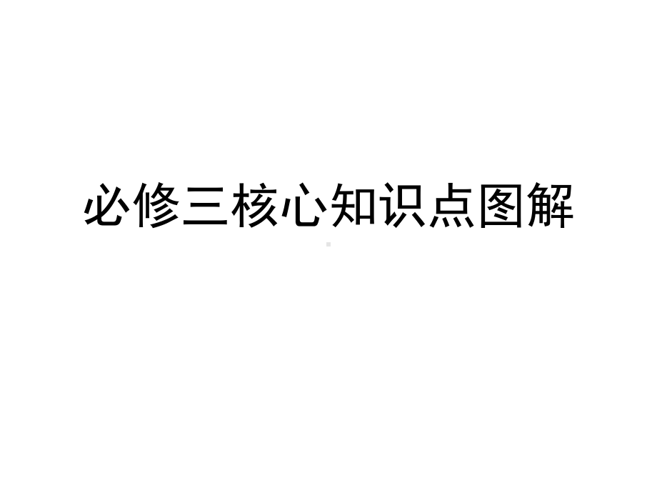 必修三核心知识点课件.ppt_第1页