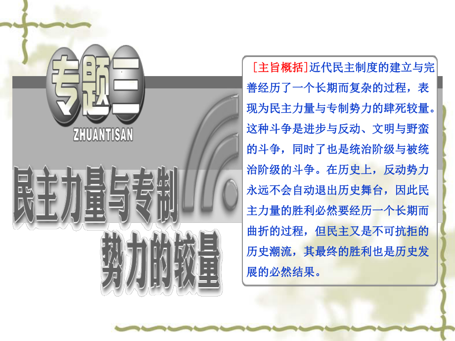 人民版历史选修二（专题3）(3)法国人民的民主追求ppt课件.ppt_第2页