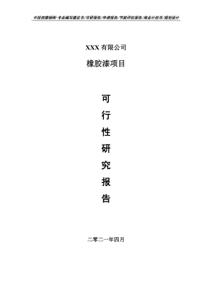 橡胶漆生产项目可行性研究报告申请报告案例.doc