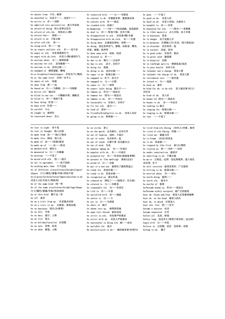 最全高中英语固定搭配.pdf_第2页