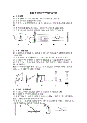 2022年中考冲刺作图专题.doc