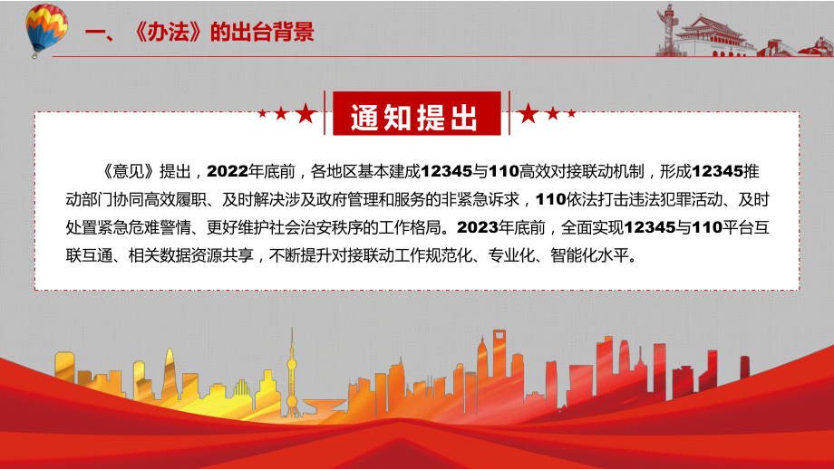 宣传教育2022年《关于推动12345政务服务便民热线与110报警服务台高效对接联动的意见》PPT讲授课件.pptx_第3页