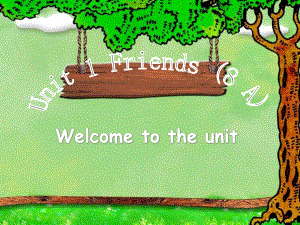 牛津译林版英语八上Unit-1《Friends》(Welcome-to-the-unit)ppt课件.ppt（无音视频）