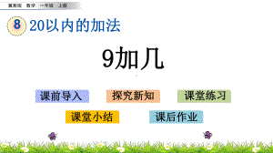 2020秋冀教版数学一年级上册-8.2-9加几-优秀教学课件.pptx