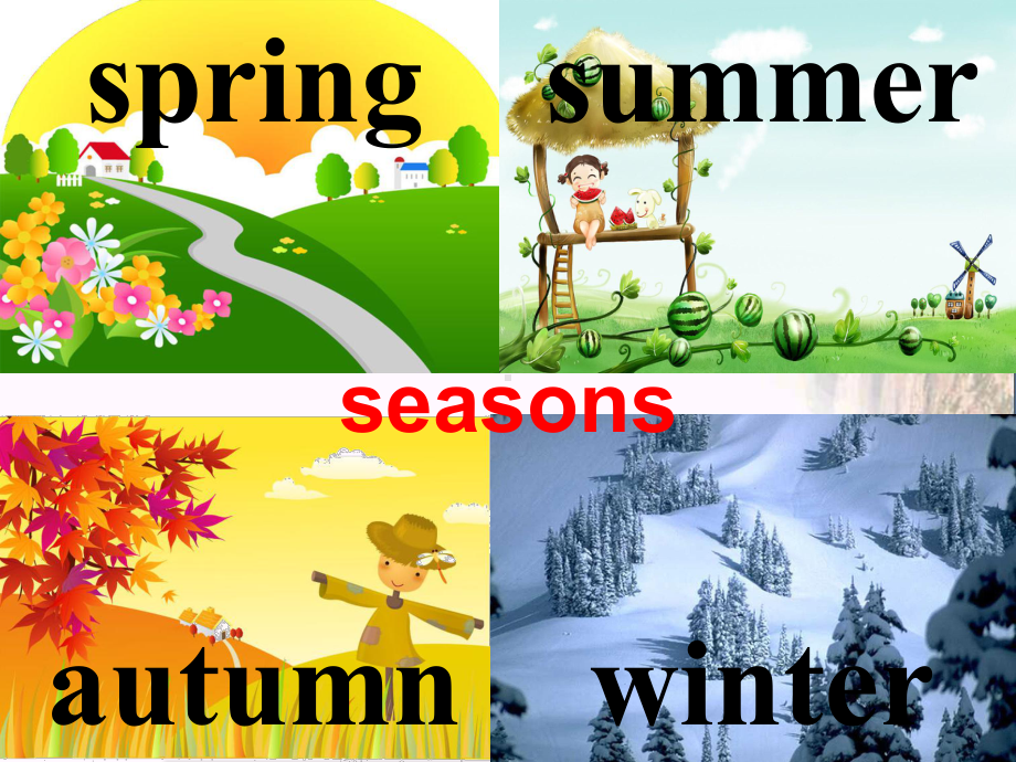 五年级英语下册Module4Unit2《Myfavouriteseasonisspring》-优秀课件1(新版)外研版(一起).ppt（无音频视频）_第2页