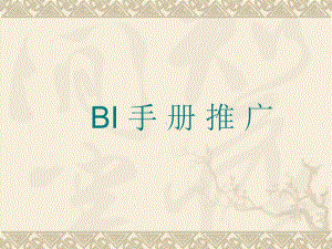 BI培训-职能及业务-PPT课件.ppt