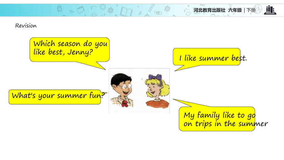 六年级下册英语课件-Unit-3-Lesson-15-Jennys-Summer-Holiday｜冀.ppt（无音视频）_第2页