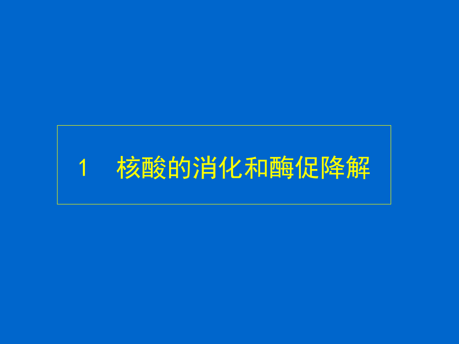 （精品课件教案ppt） chaper 12 核酸的酶促降解和核苷酸代谢.ppt_第2页