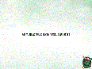 触电事故应急预案演练培训教材优质课件.ppt