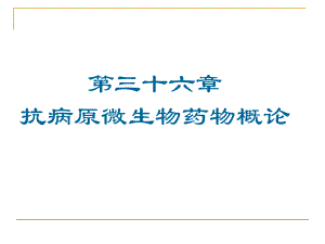 第36章-抗微生物药物概论-PPT课件.ppt