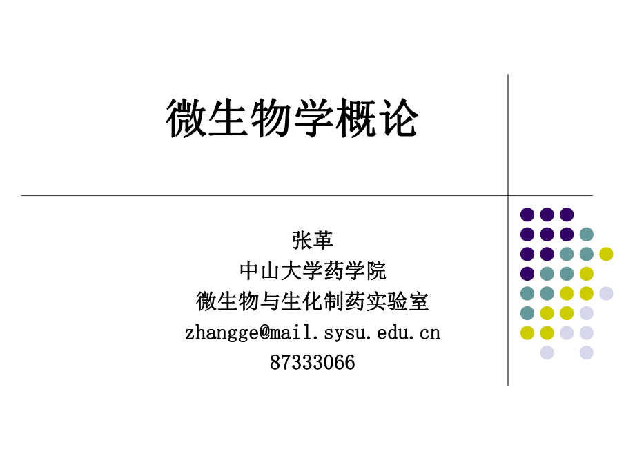 （农学）微生物概论PPT模版课件.ppt_第1页