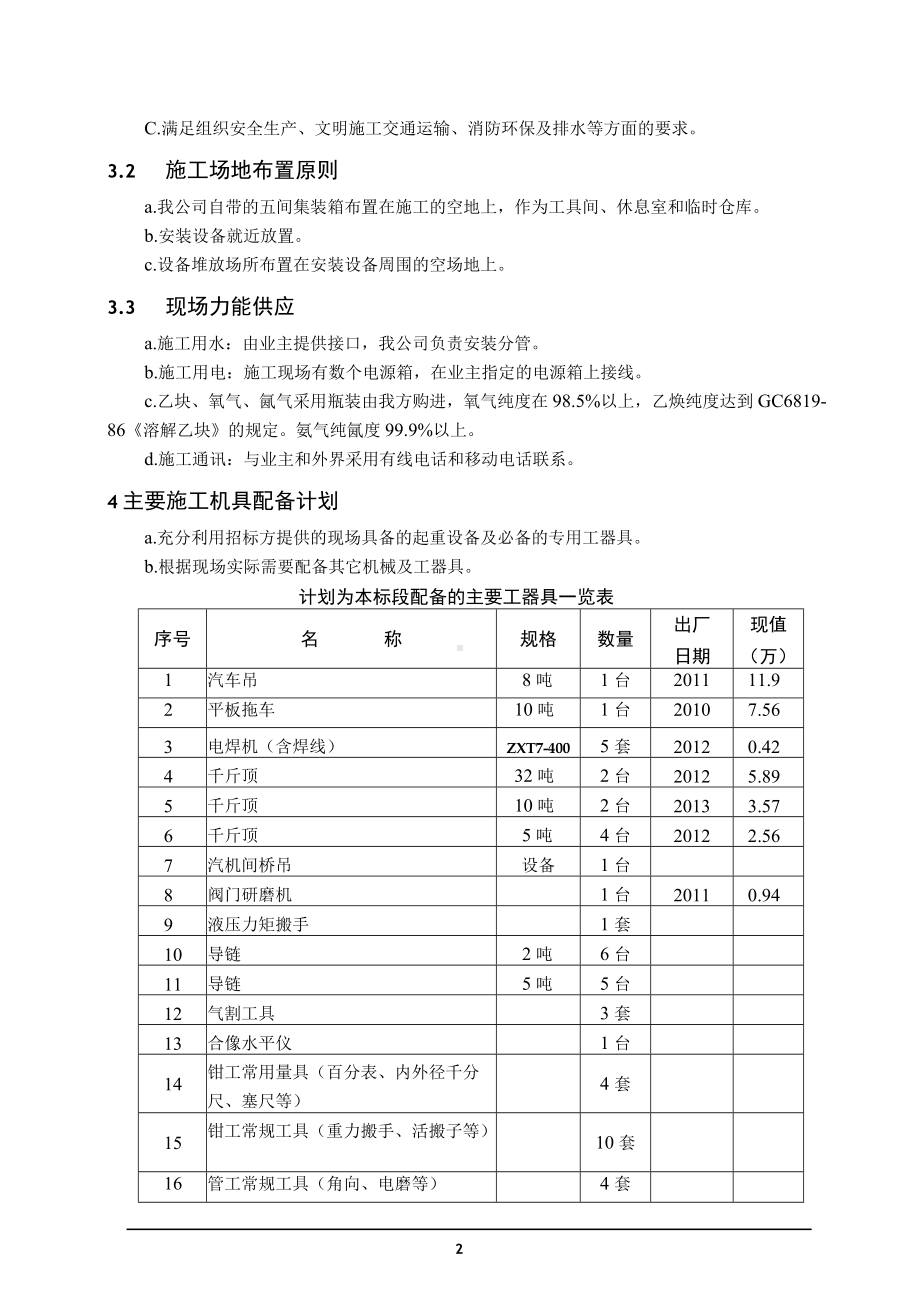 电厂6C 检修锅炉汽机设备检修大包工程施工技术文件材料.docx_第3页