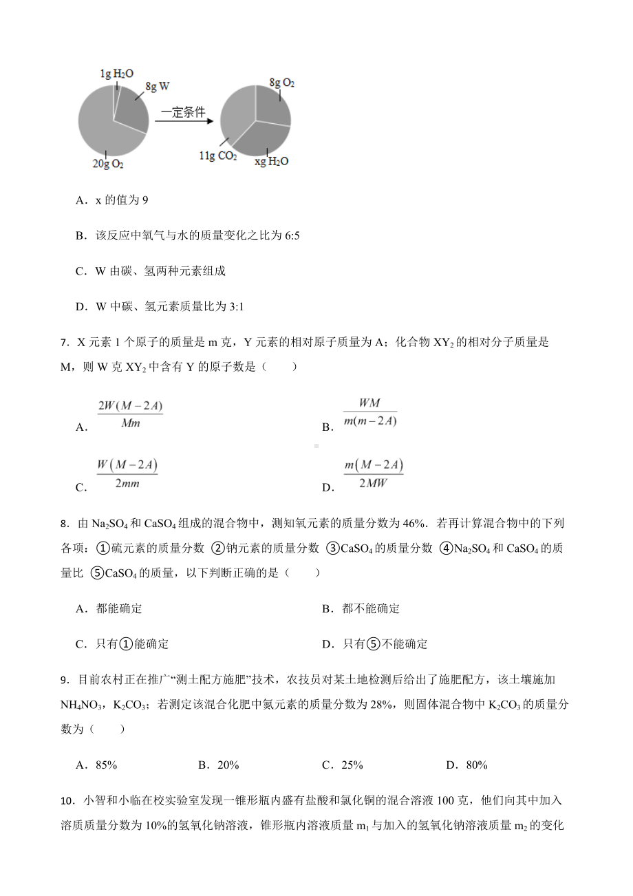 浙教版科学八下复习阶梯训练：微粒的模型与符号（优生加练）及答案.docx_第2页