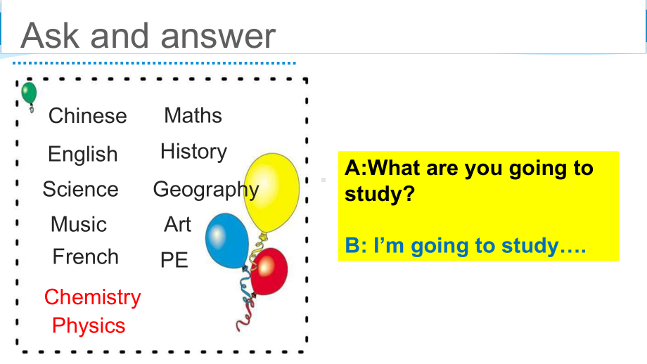 外研版（三年级起点）六年级下册Module10 Unit2 What are you going to study？ 课件.ppt_第3页